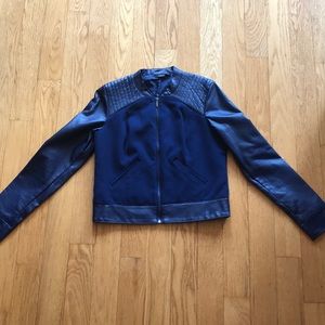 Blue Leather Jacket